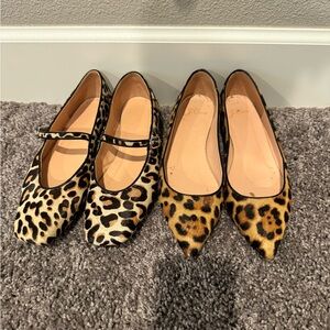 J.Crew leopard flats lot